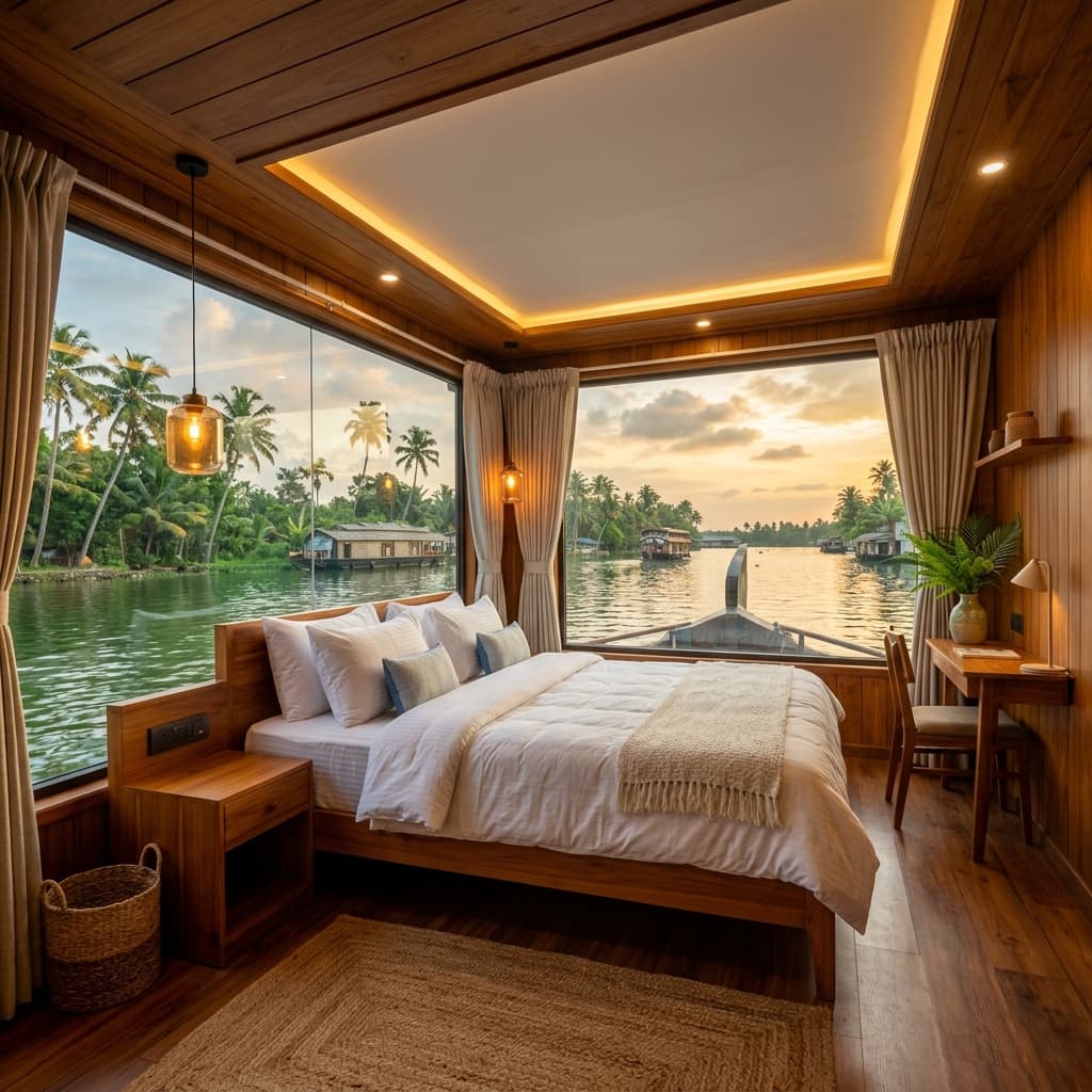 Zenana Luxury Houseboat Cruise Exterior